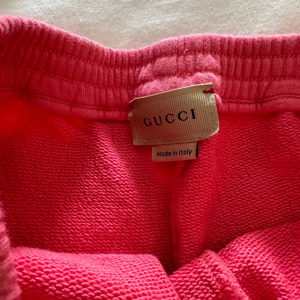 Gucci hot pink sweatpants girls 12y NEW